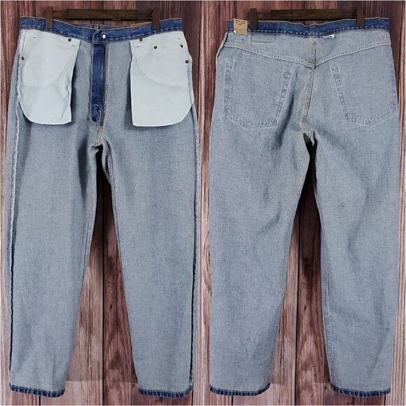 NWT Levis 550 Mens Size 40x30(31) Relaxed Fit Red Tab Denim Jeans Made in Canada - Picture 2 of 12